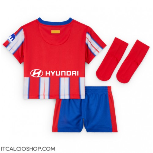 Atletico Madrid Prima Maglia Bambino 2024-25 Manica Corta (+ Pantaloni corti)